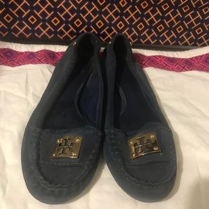 Tory Burch Navy Loafers